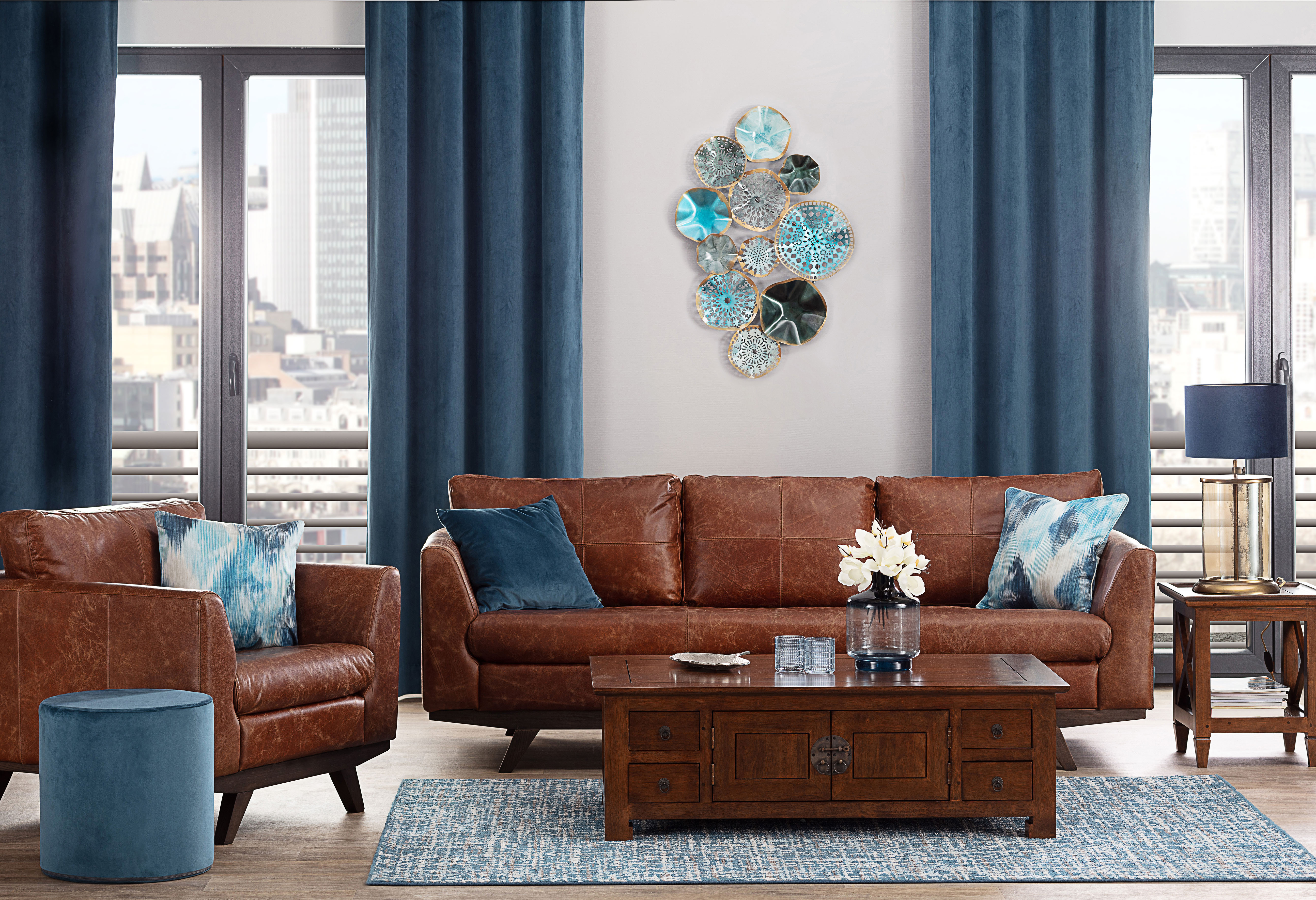 Leather & Luxury Blue