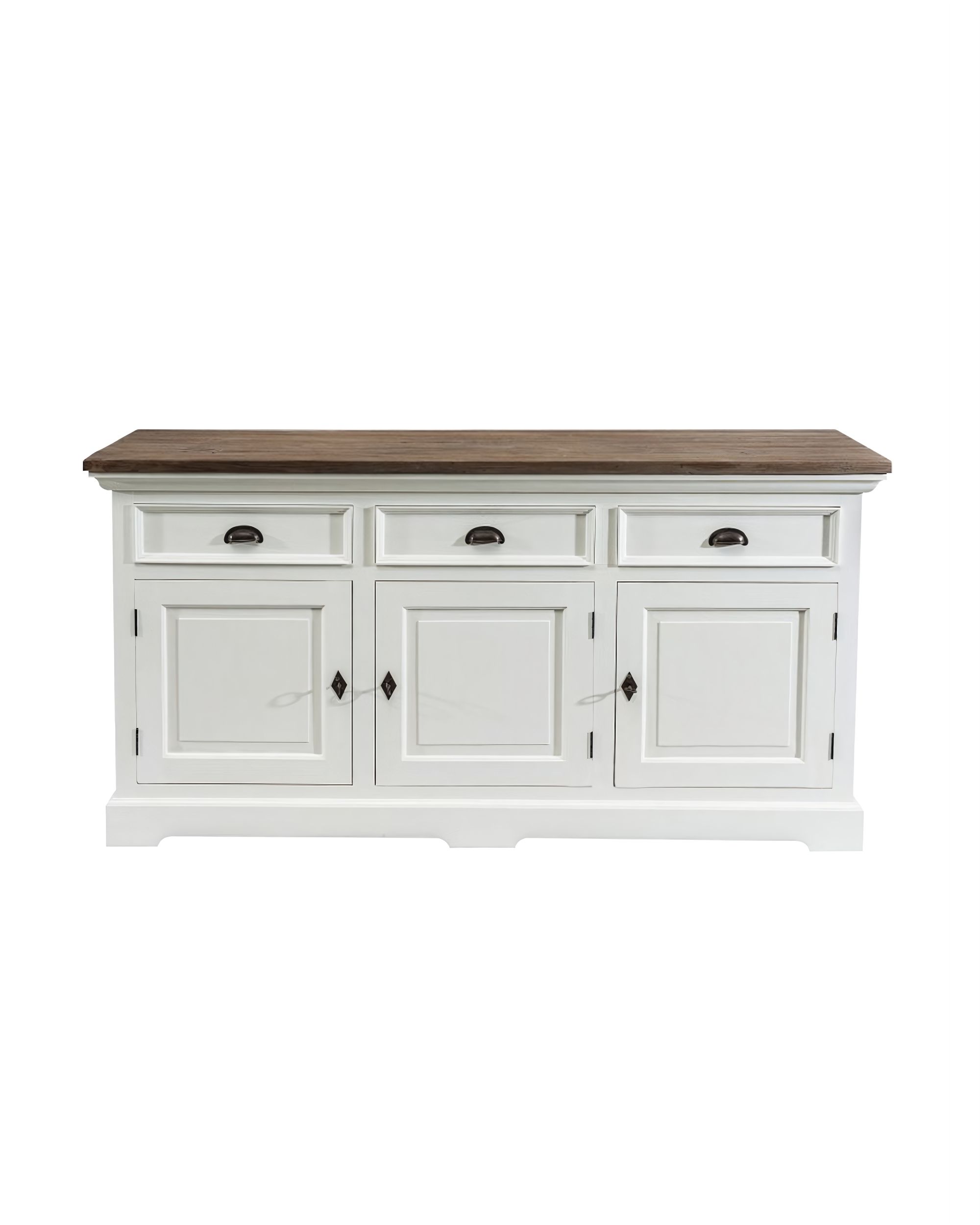Komoda Brighton 180x55x95cm white&natural grey