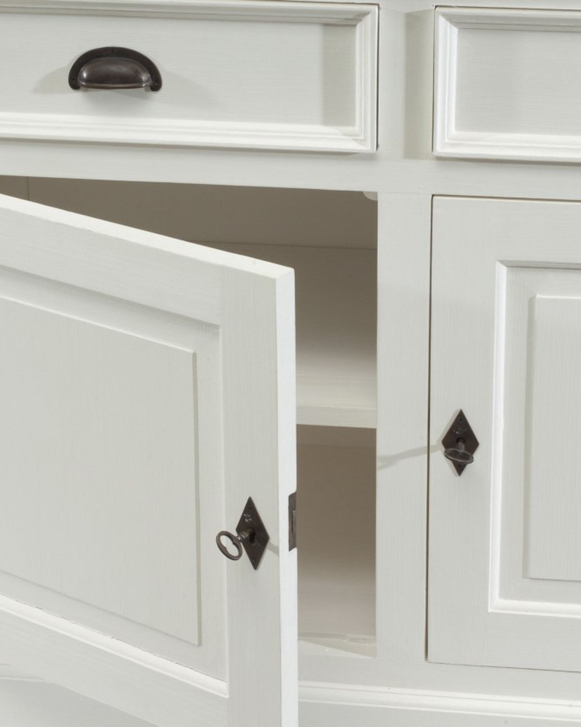 Komoda Brighton 180x55x95cm white&natural grey (hover)