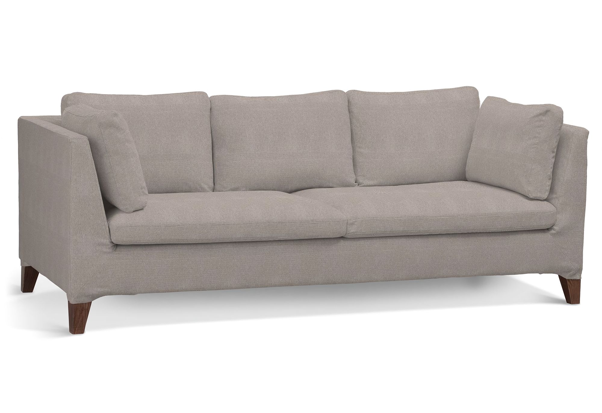 Užvalkalas IKEA trivietei sofai Stockholm spalva smėlio audinys su struktūra