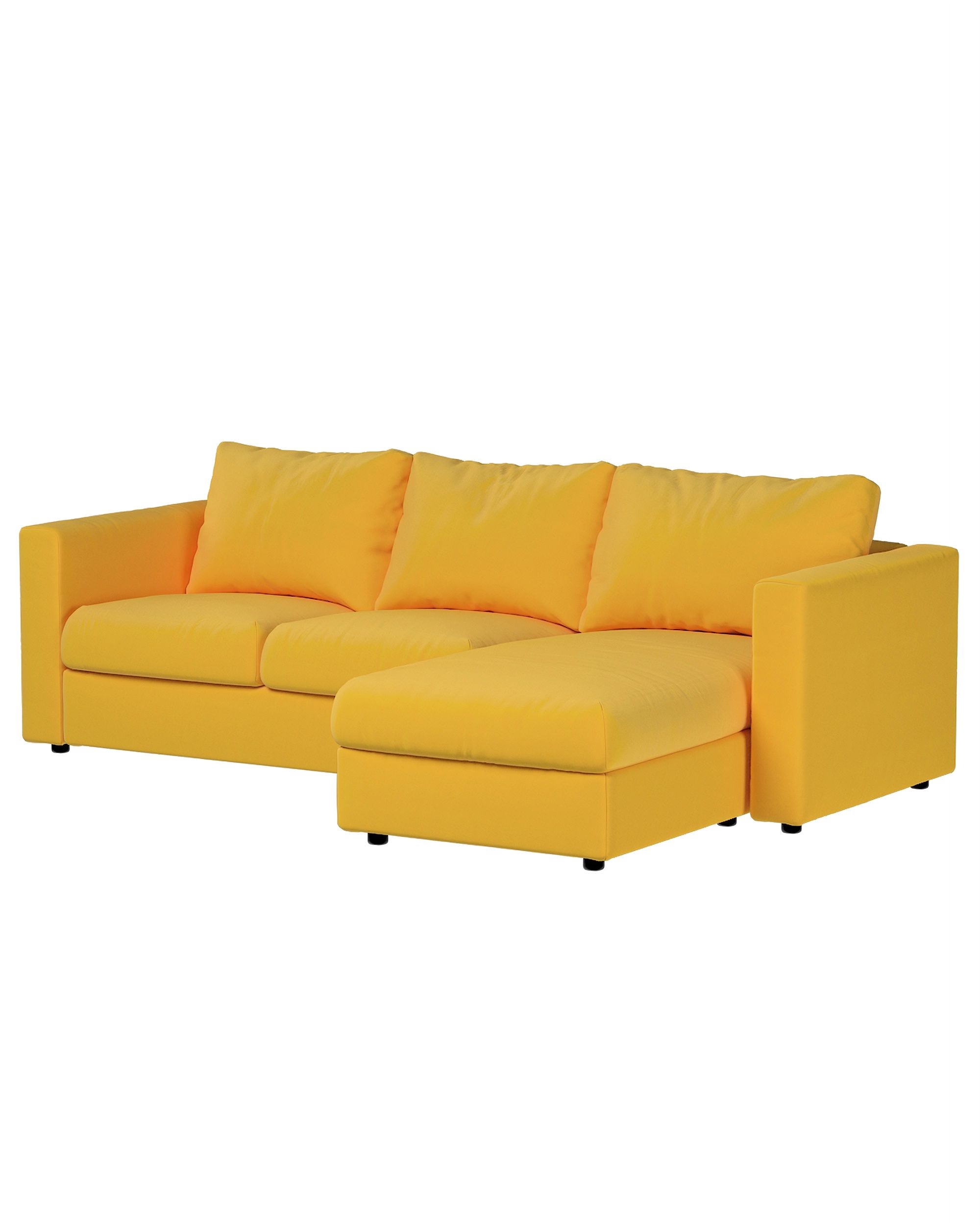 Vimle sofos-lovos dalies užvalkalas spalva geltona audinys velvetinis/aksominis (hover)