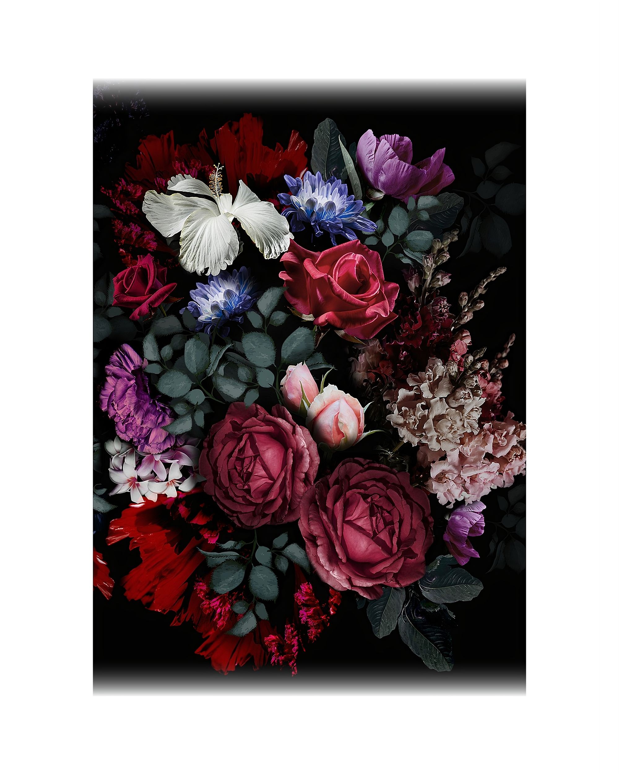 Vaizdas and drobės Flowers II