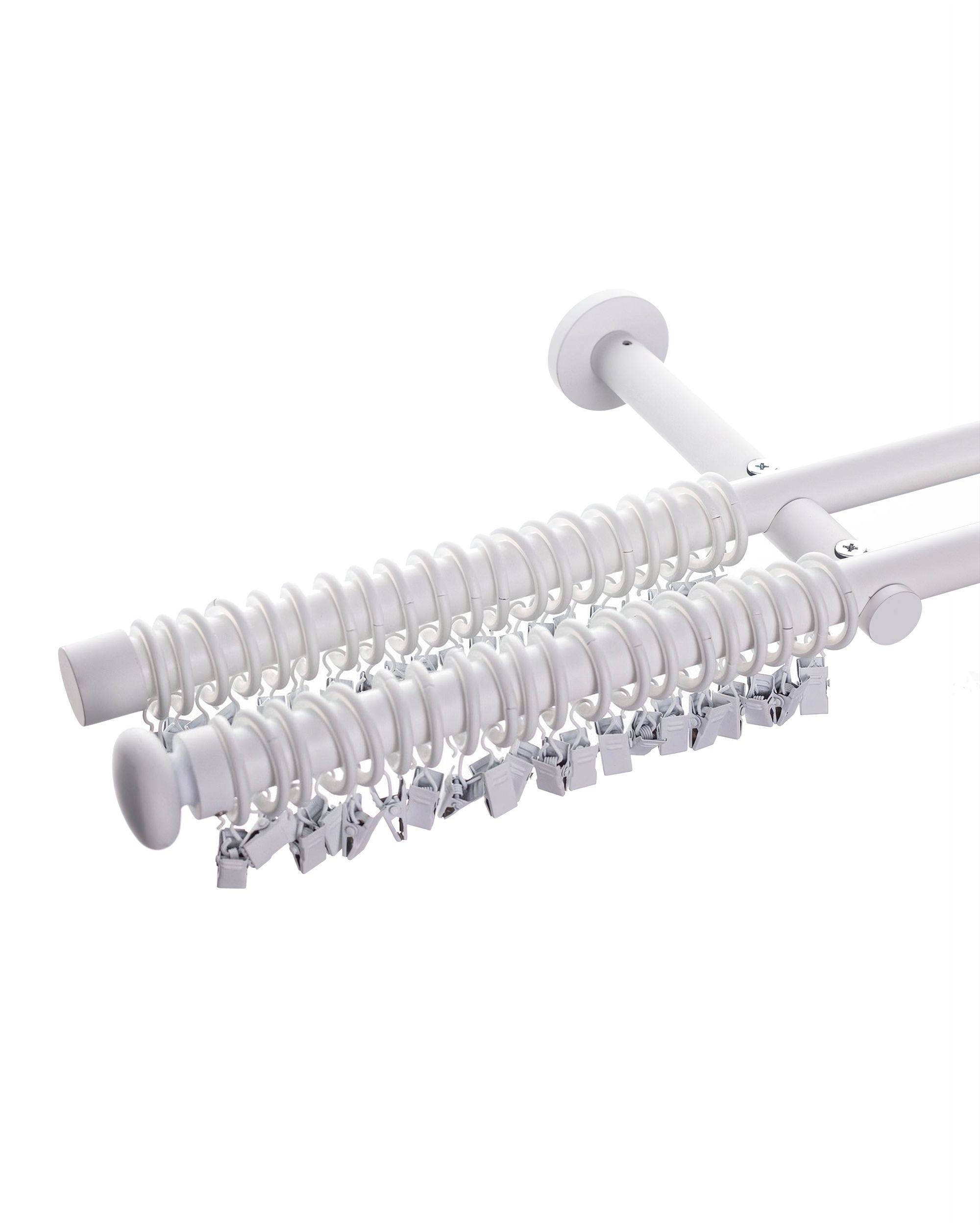 Karnizų komplektas baltas Modern white matt 200cm