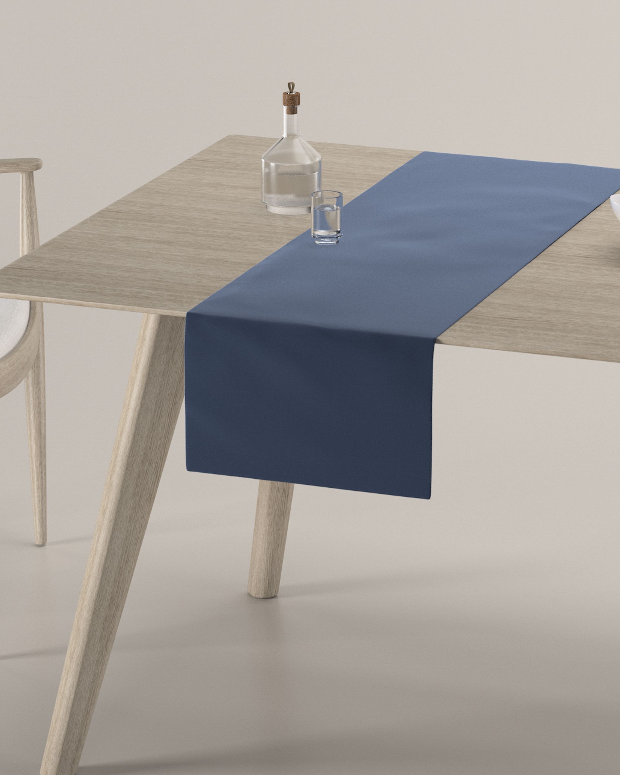 Stalo takeliai spalva tamsiai mėlyna audinys blizgus, velvetinis/aksominis (hover)