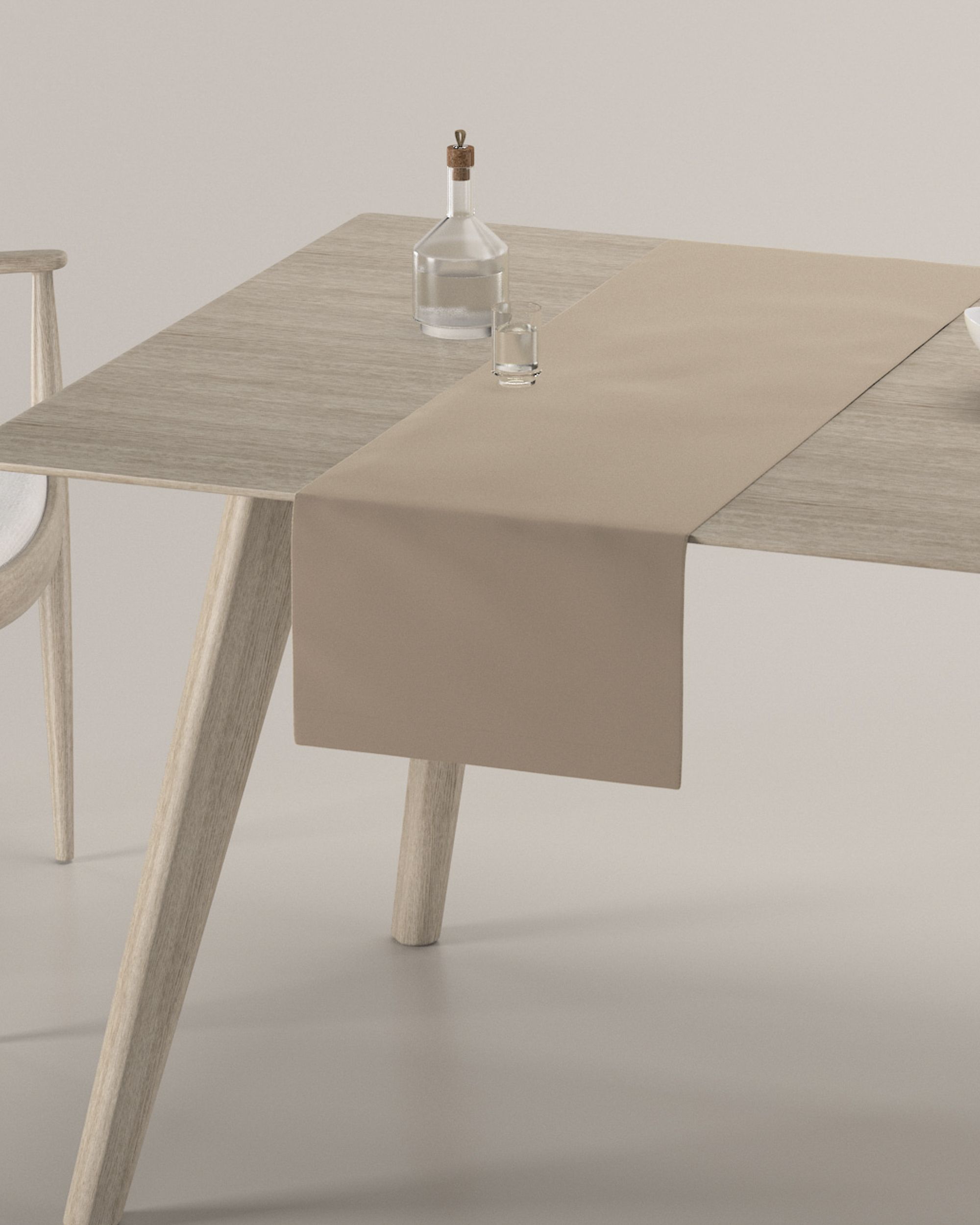 Stalo takeliai spalva smėlio audinys blizgus, velvetinis/aksominis (hover)