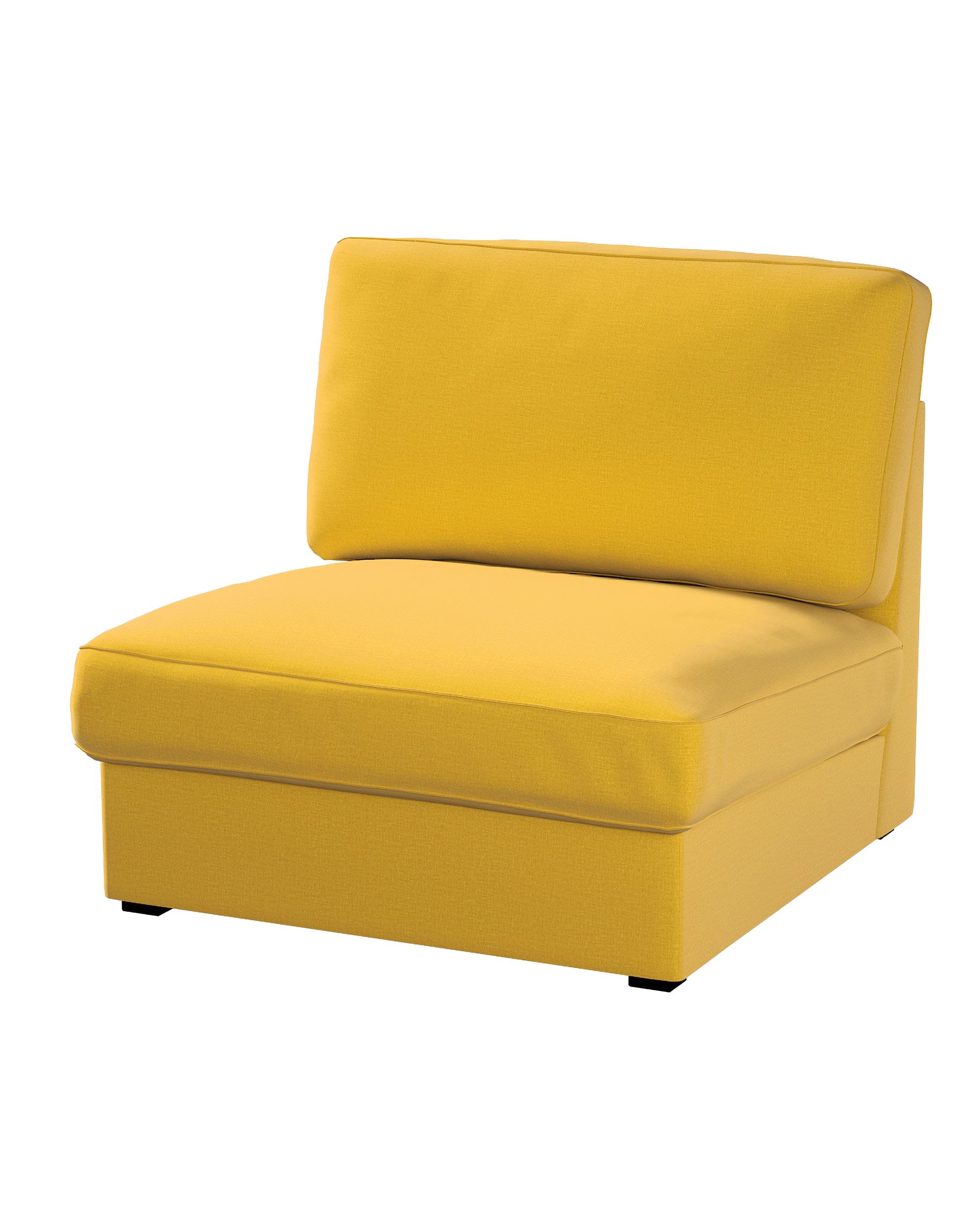 KIVIK fotelio/vienvietės dalies užvalkalas spalva geltona audinys velvetinis/aksominis