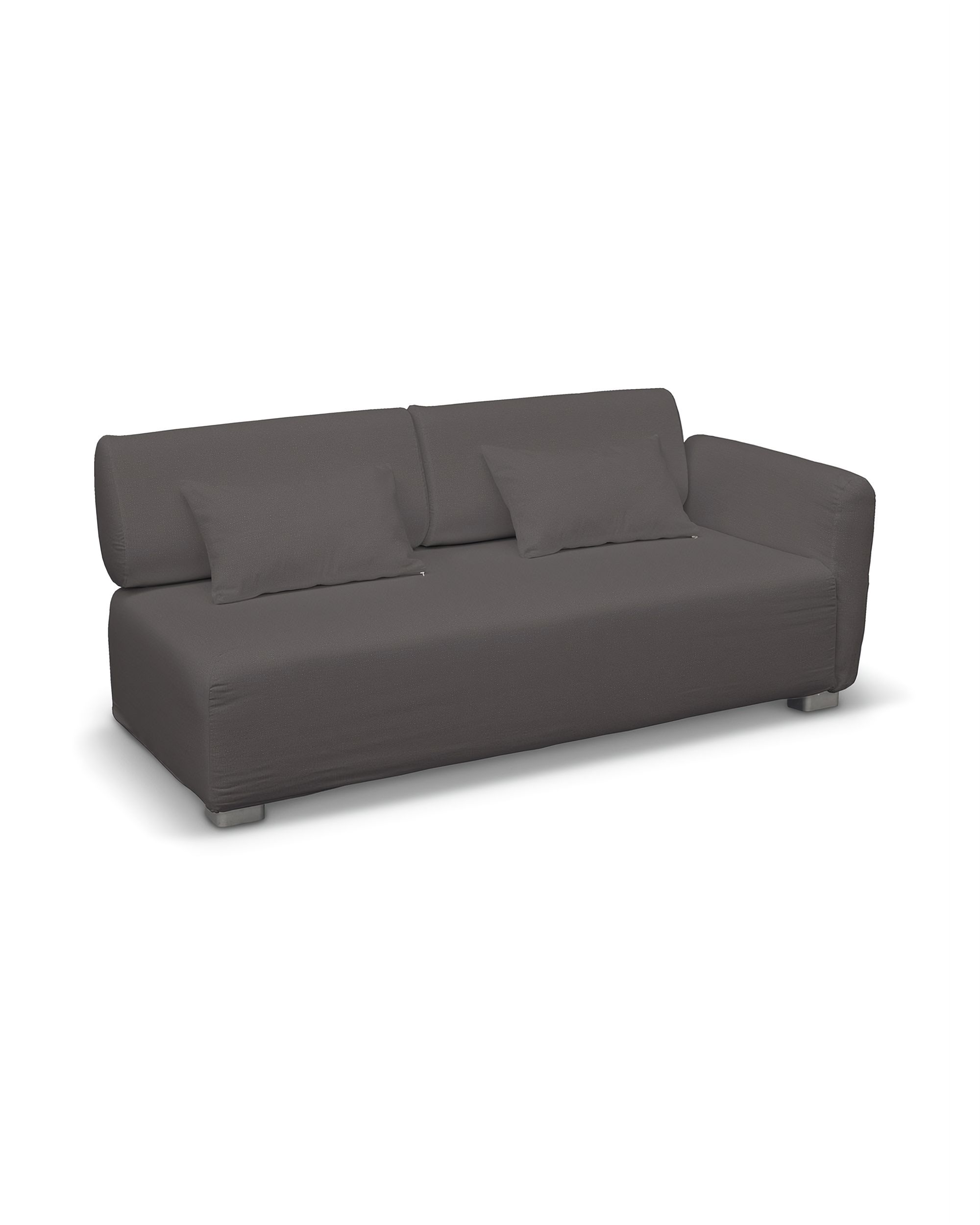 MYSINGE dvivietės sofos užvalkalas (su 1 porankiu) spalva ruda audinys velvetinis/aksominis