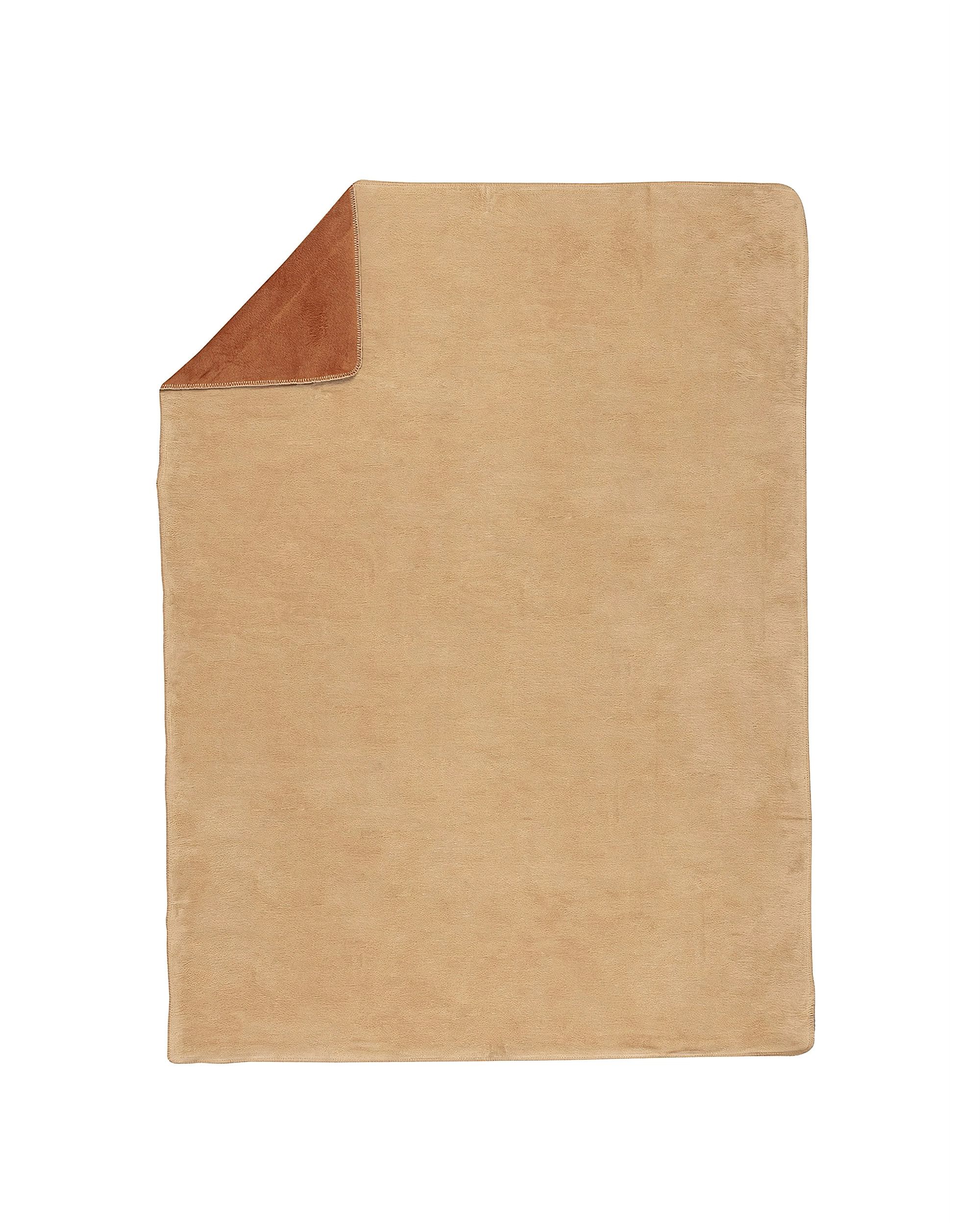 Pledas Cotton Cloud 150x200cm Beige&Cognac (hover)
