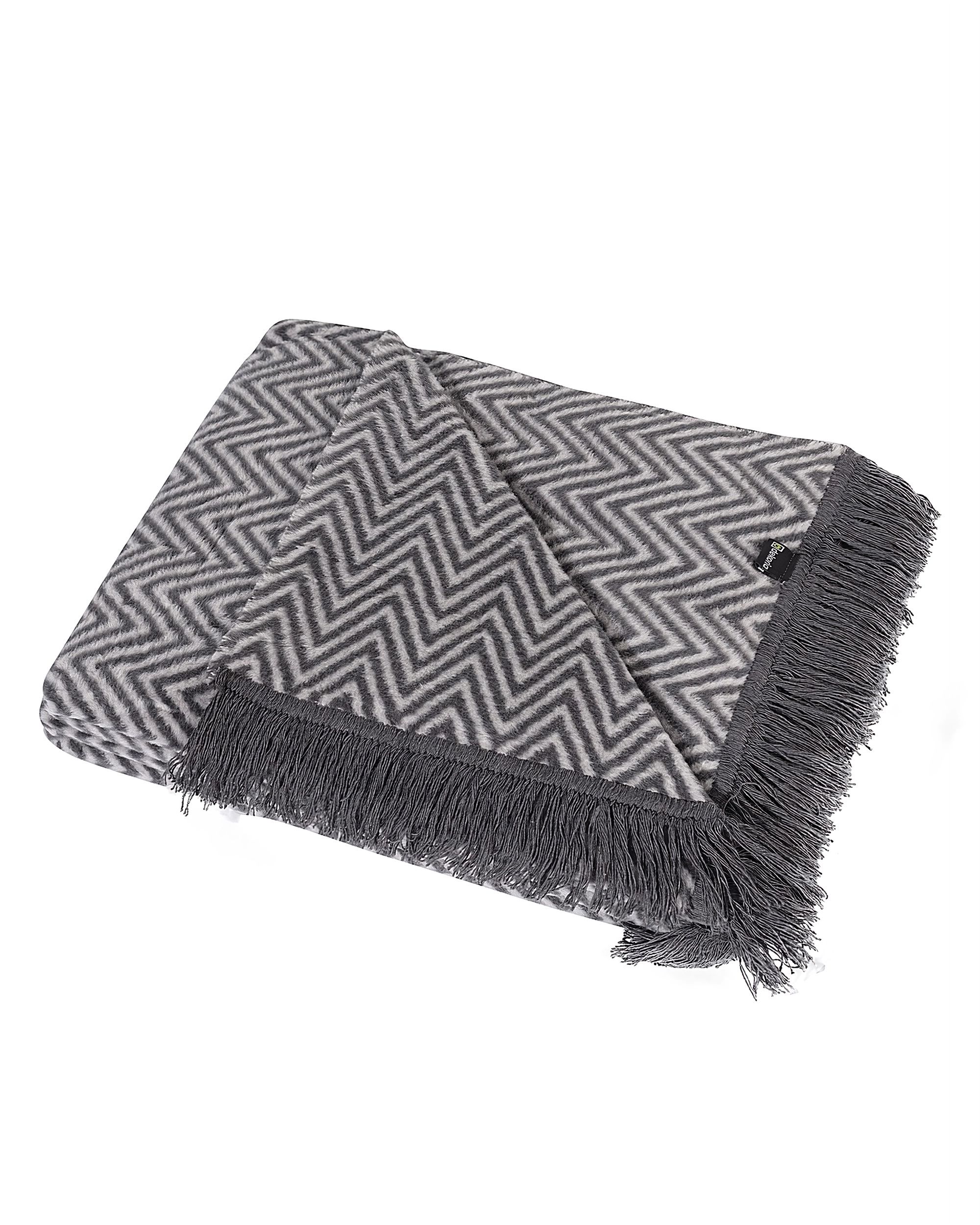 Pledas Cotton Cloud 150x200cm Grey Chevron (hover)