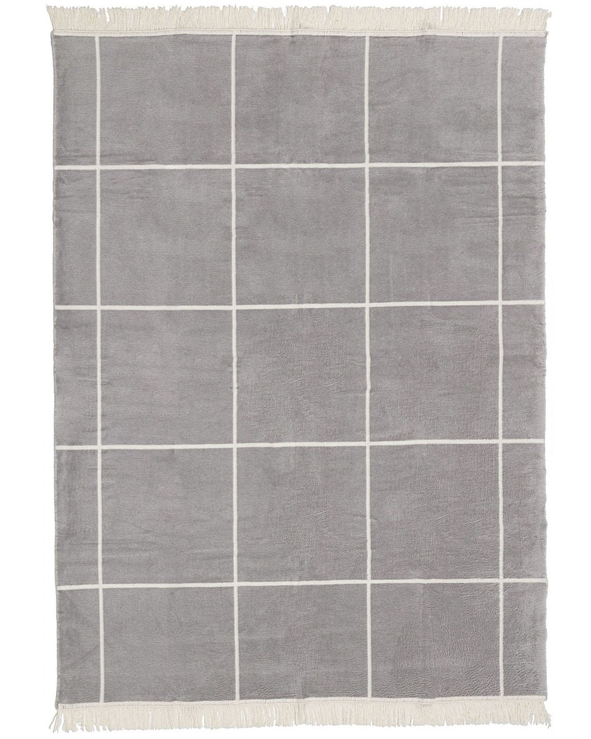 Pledas Cotton Cloud 150x200 Grey&Ecru Check