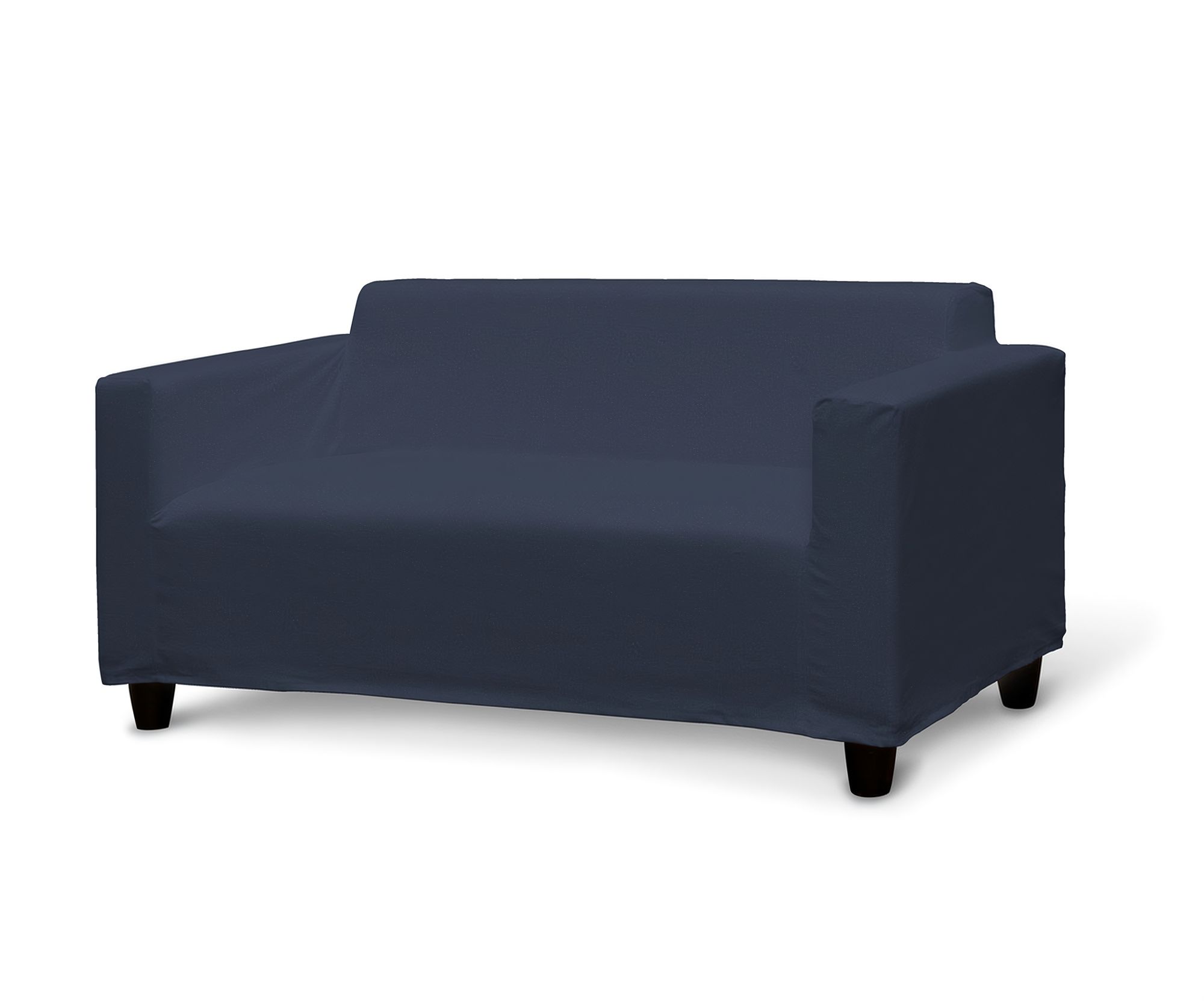 IKEA KLOBO sofos užvalkalas spalva tamsiai mėlyna audinys velvetinis/aksominis