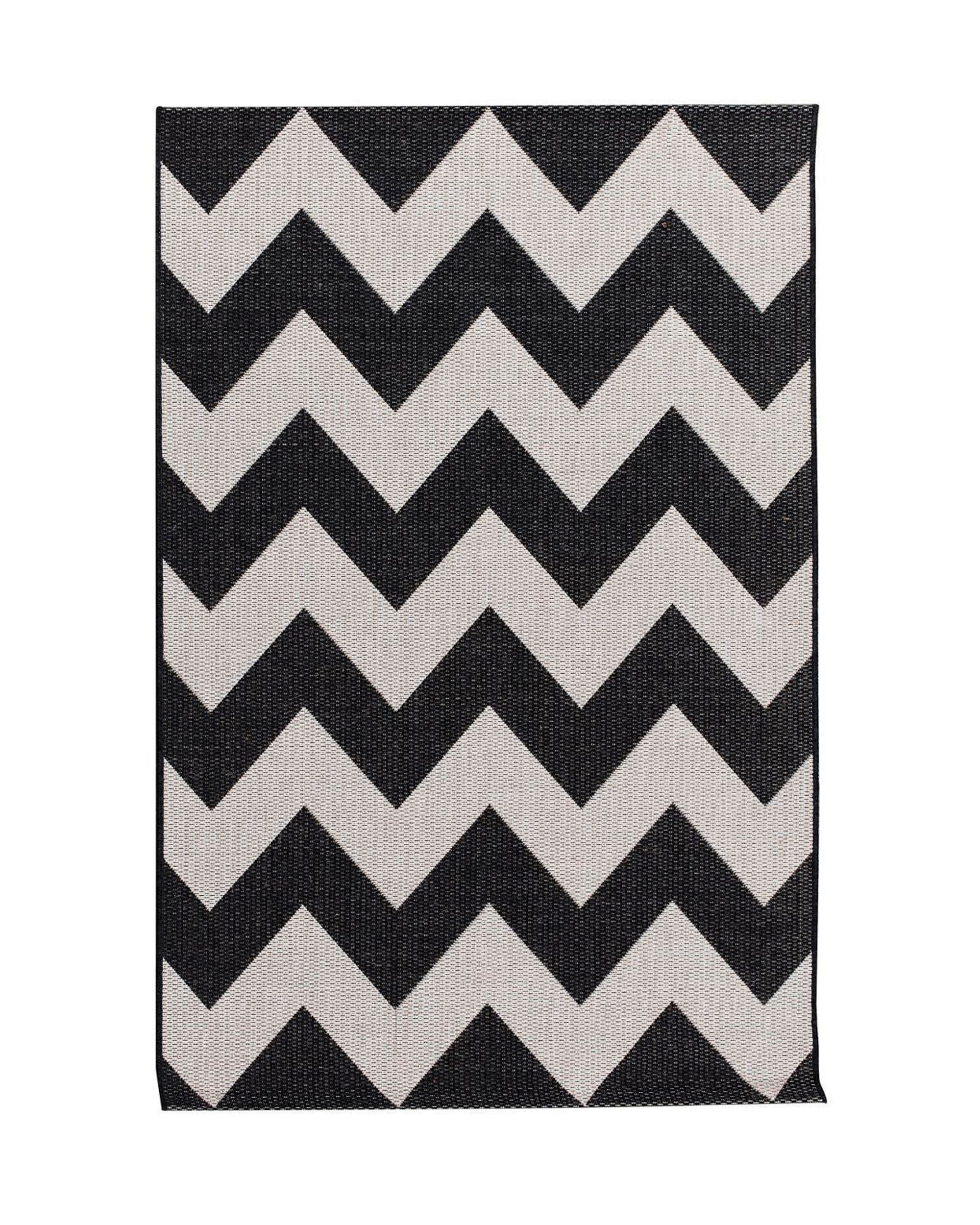 Kilimas Modern Chevron juodas/rusvas160x230cm