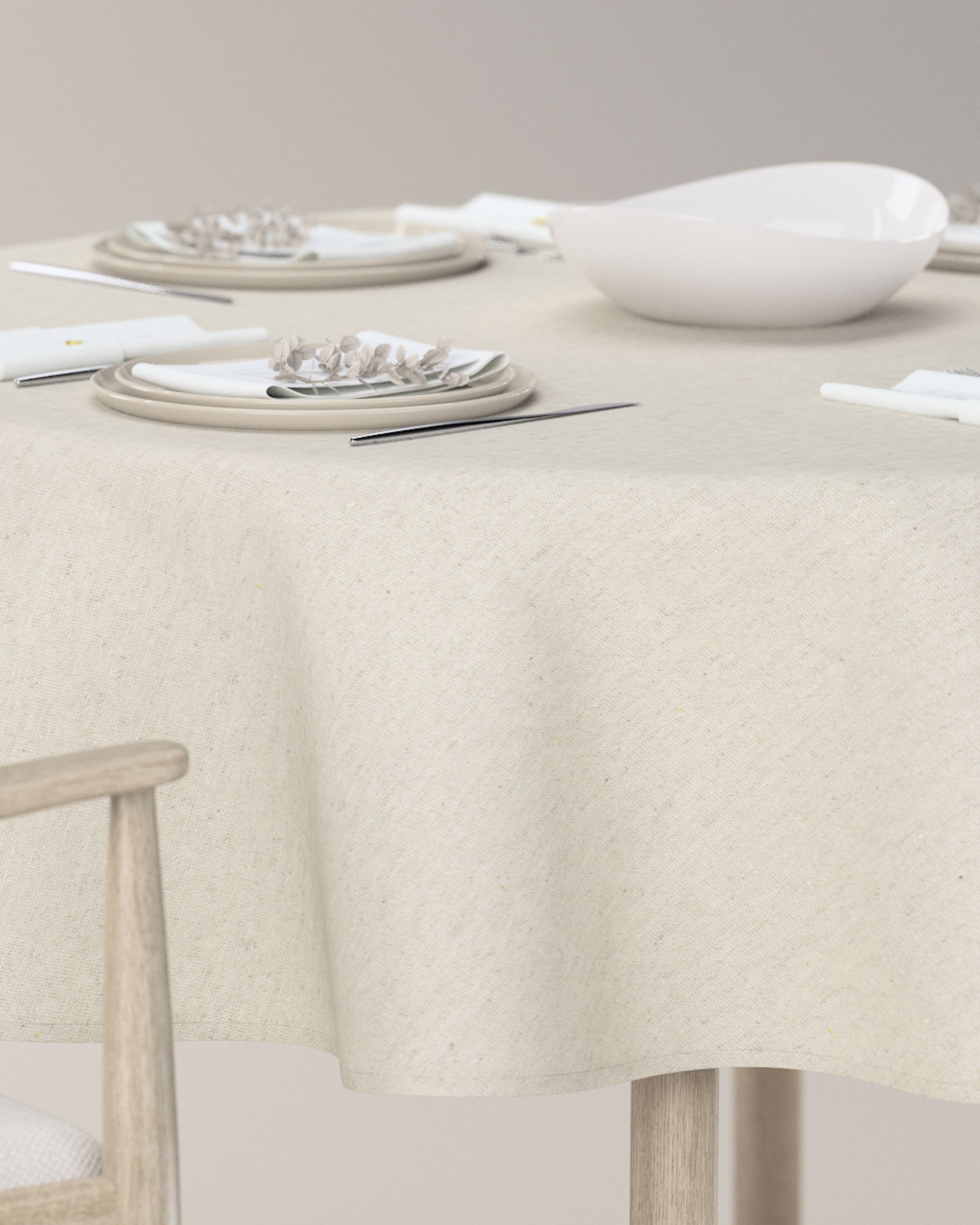 Staltiesės (apvaliam stalui) spalva smėlio (hover)