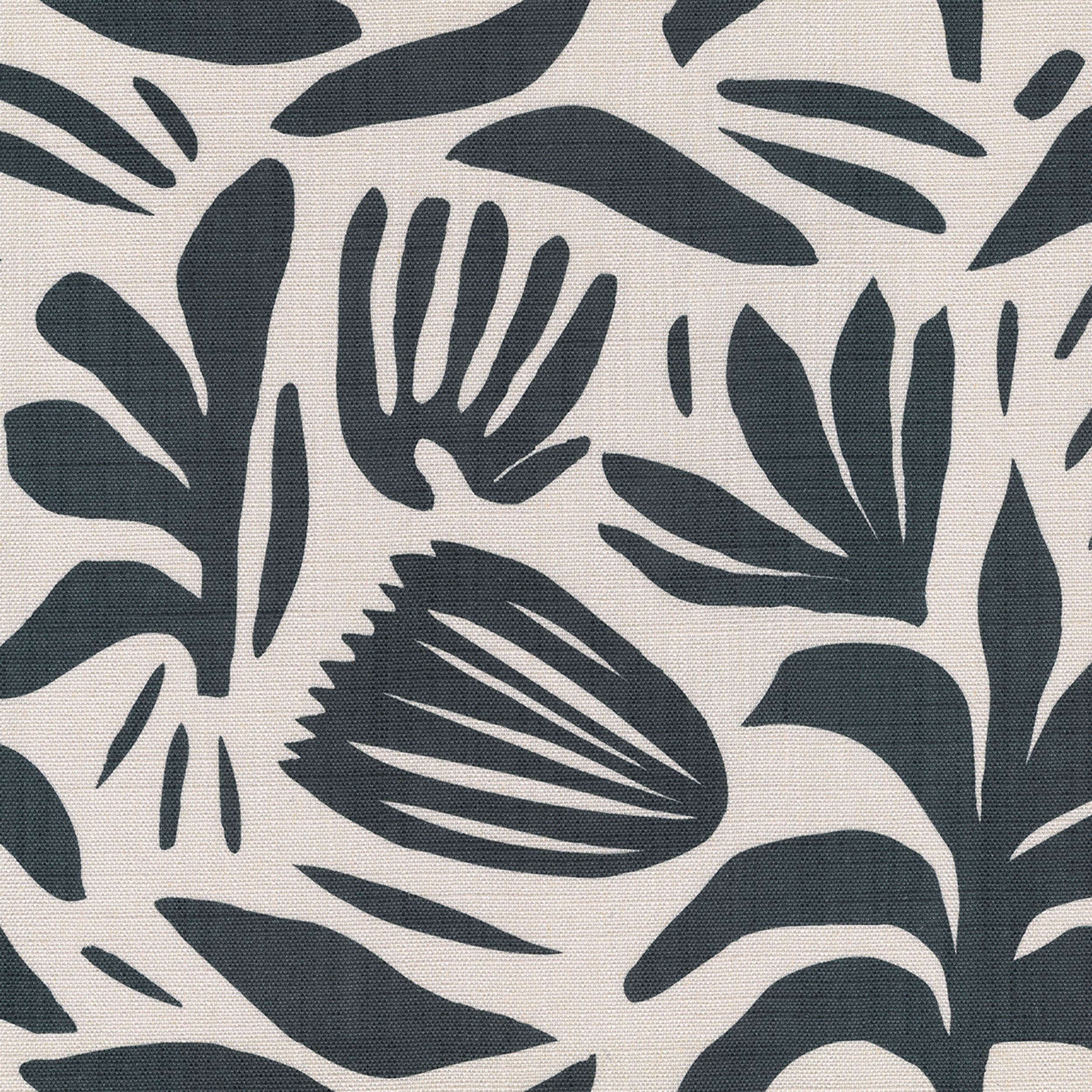 Botanic Viscose 145-21 augalinis motyvas kreminiame fone